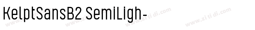 KelptSansB2 SemiLigh字体转换